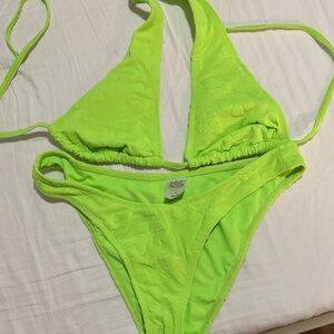Wild Fable Neon Green Bikini Set